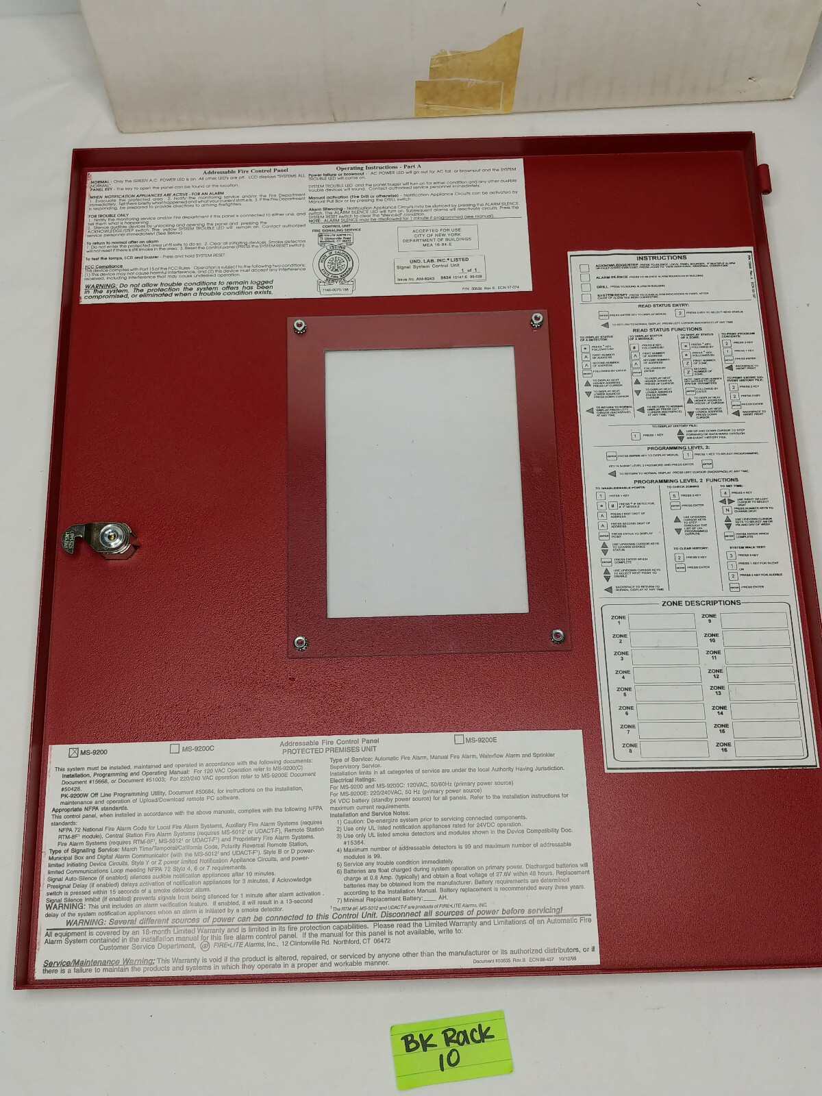 Notifier DR-AFP100 New-Old Stock