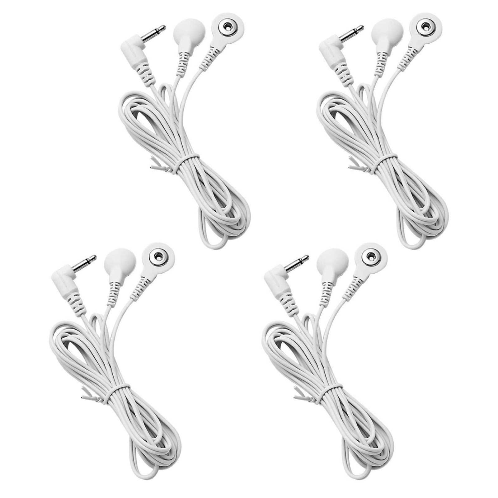 4 Count TENS Wires 3.5mm Plug to Snap 4 (Pack of 1)