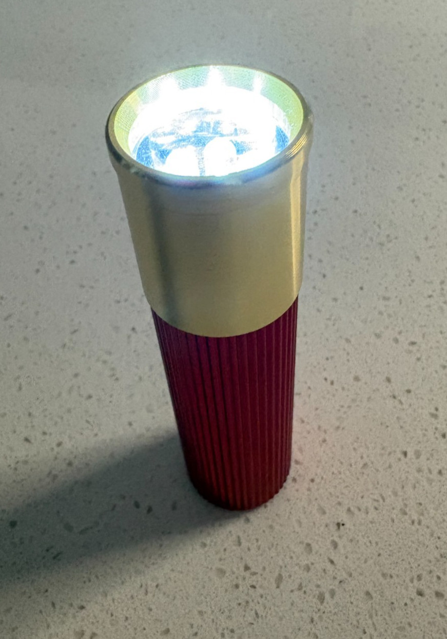LED 4" Shotgun Shell Flashlight, Mini emergency Flashlight Shotgun Shell