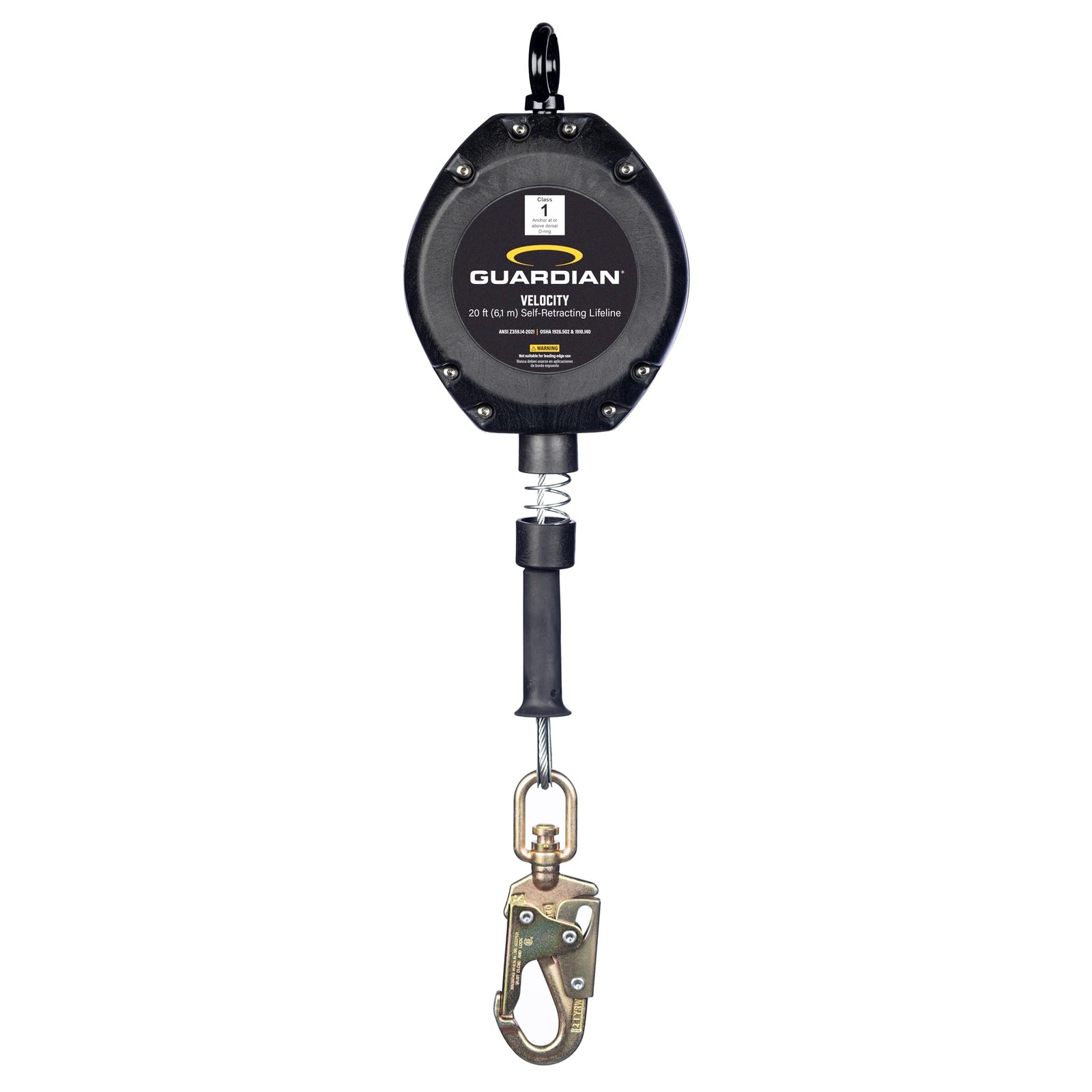 Guardian 42001 Velocity Class 1 Cable Self-Retracting Lifeline (SRL)