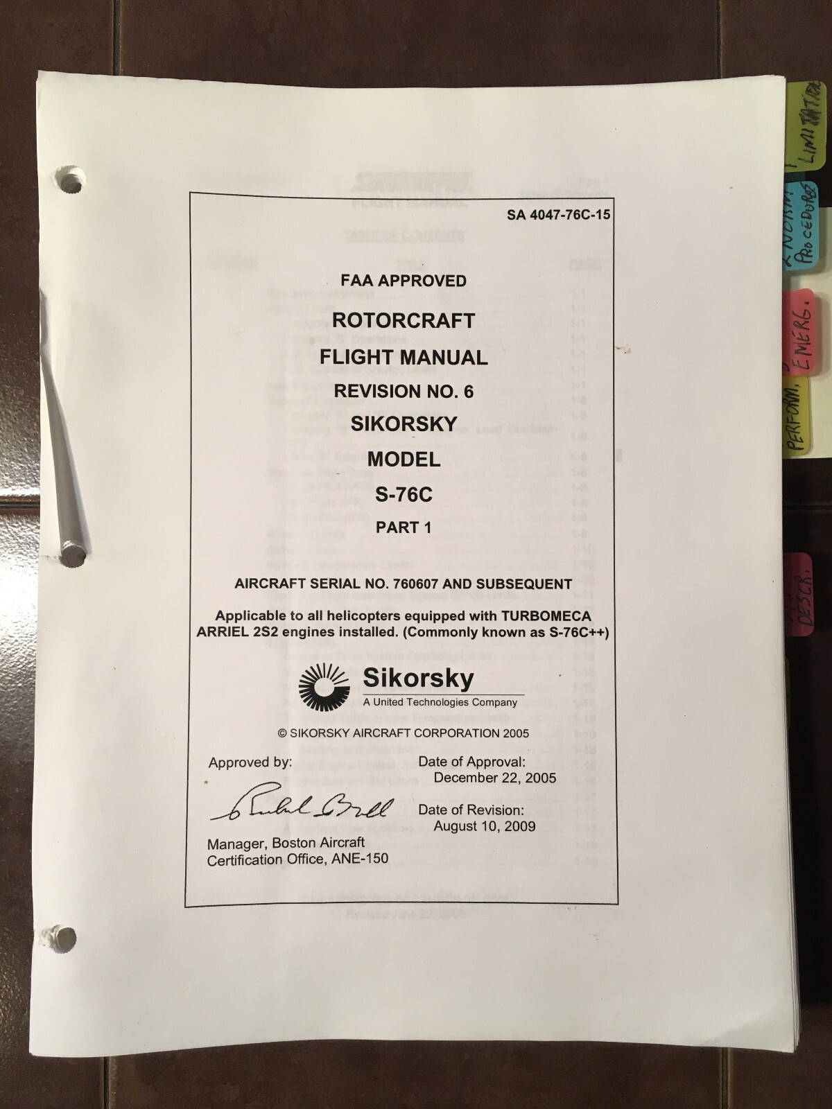 Sikorsky S-76C Flight Manual, aka S-76C++, Part 1 & 2