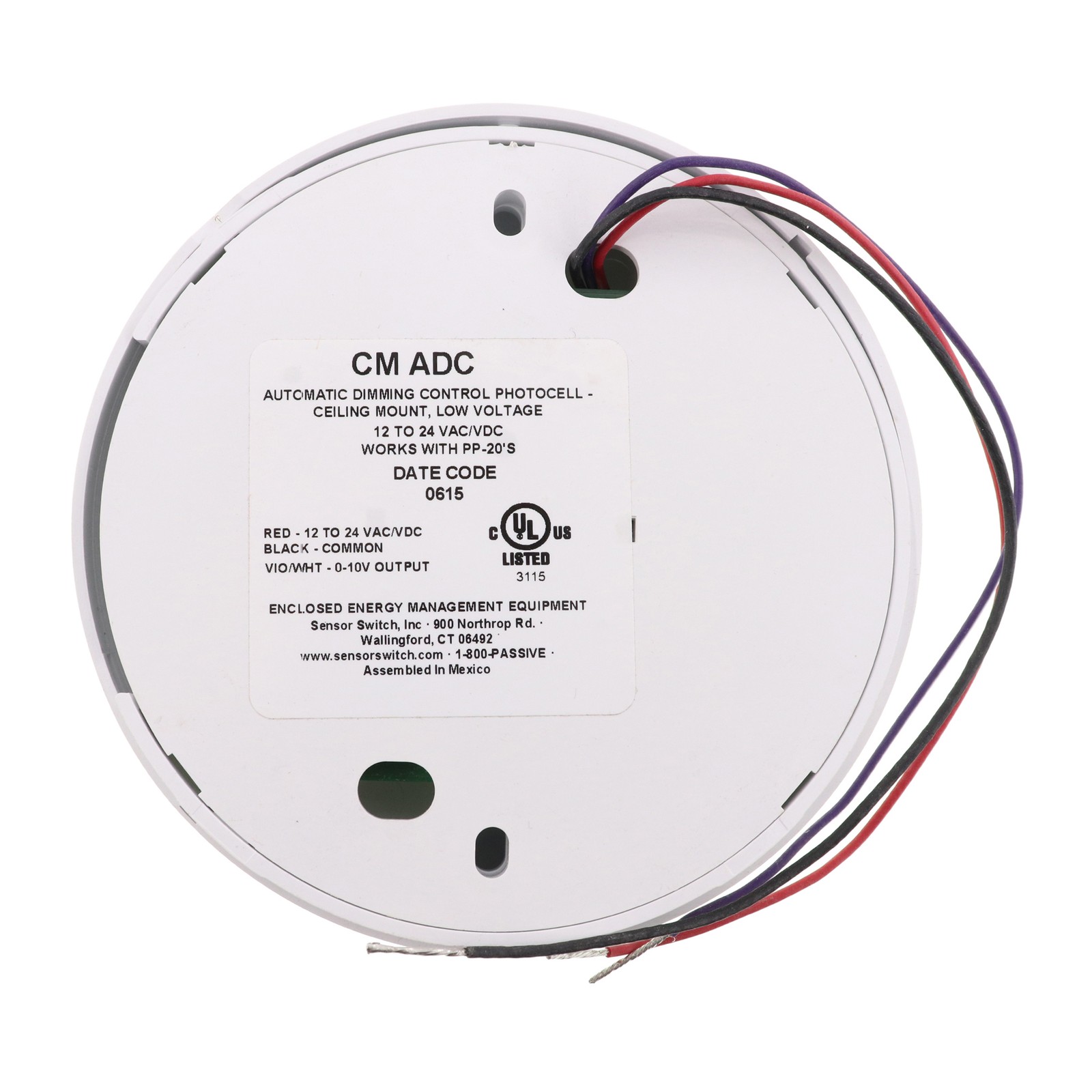 SENSOR SWITCH CM-ADC CEILING OCCUPANCY SENSOR, PHOTOCELL, AUTO-DIM, 12-24VDC
