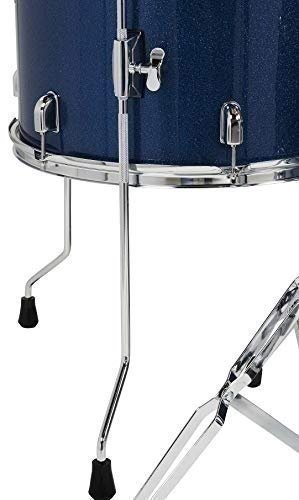 Pacific Drums Center Stage Complete Drumkit, 5 Drum Set, Royal Blue Sparkle,...