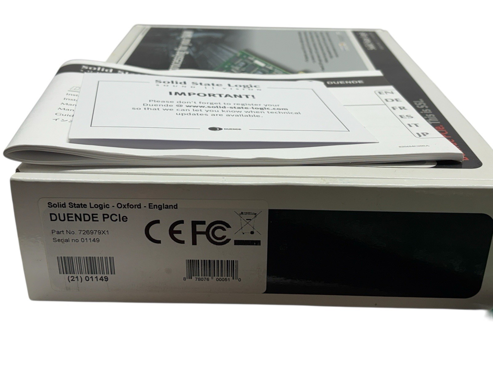 DUENDE Solid State Logic SSL PCIe Card