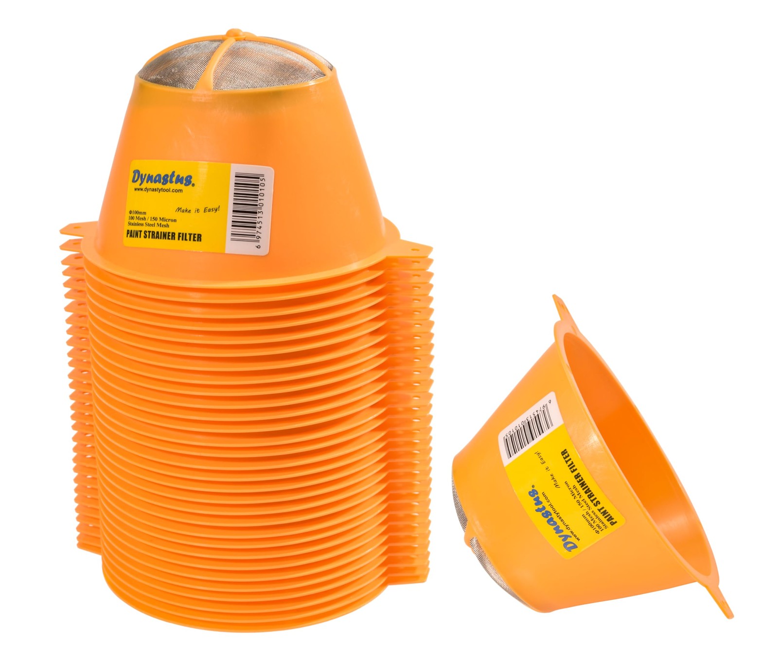 Dynastus 30 Pack 150 Micron Stainless Steel Mesh Filter Tips 4 Inch Plastic