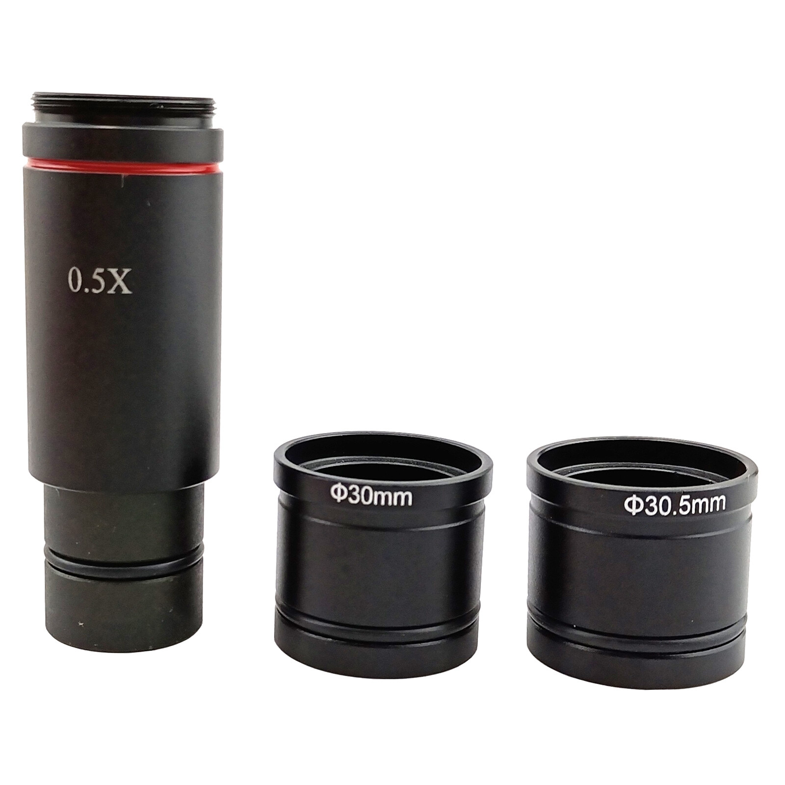 0.5X Reduction Lens C Mount Stereo Microscope Eyepiece Adapter 23.2mm 30.5mm