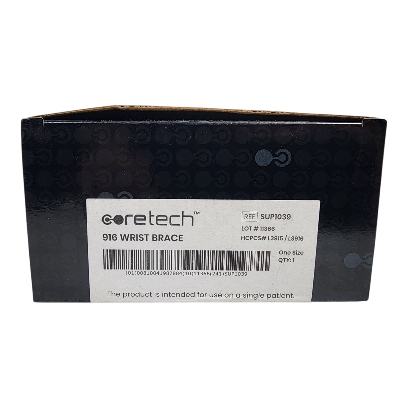 CORETECH 916 Wrist Brace Splint Carpal Tunnel Support Adjustable ROM Universal
