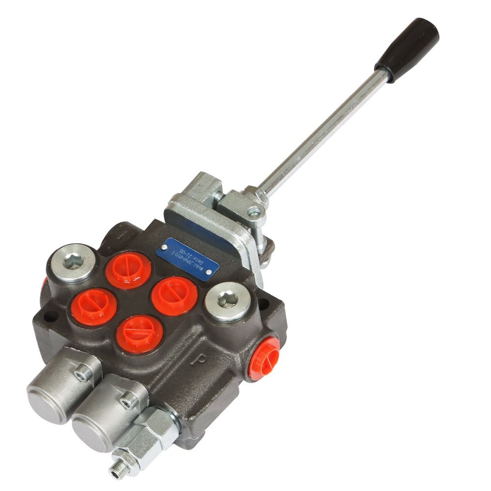 2Spool Hydraulic Joystick Control Valve 11 gpm Directional Double Control Valve