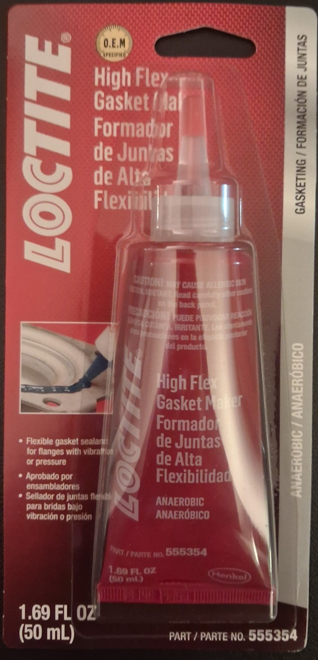 LOCTITE HIGH FLEX GASKET MAKER FLANGE SEALANT 555354 HENKEL 38657 (BOX OF 6)