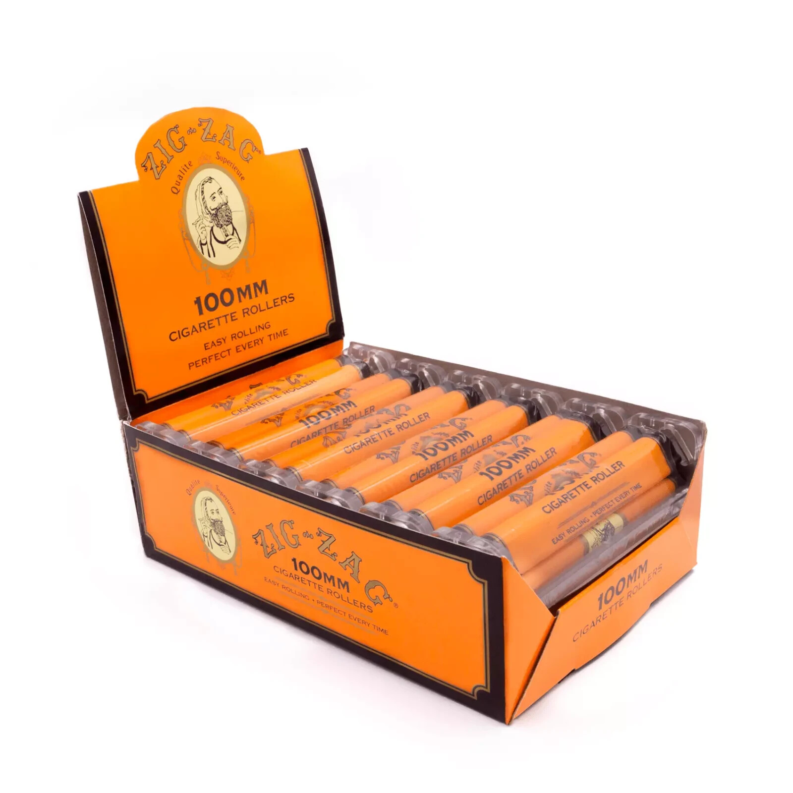 12pk Zig Zag Roller Machine 100mm for King Rolling Papers Orange FREE SHIPPING