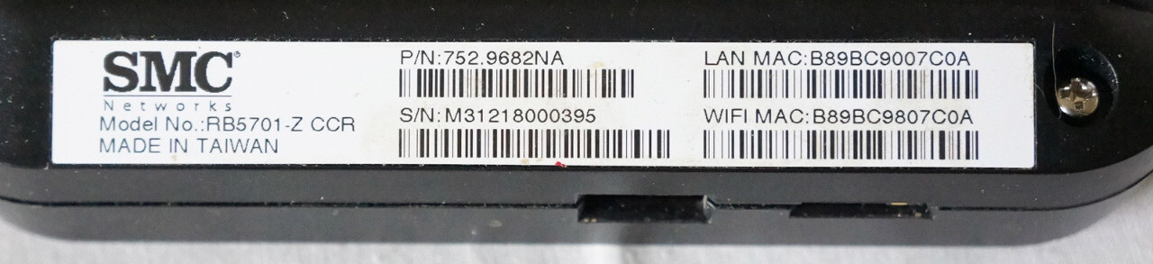 SMC RB5701-Z CCR TOUCHSCREEN WIRELESS SECURITY KEYPAD 752.9682NA
