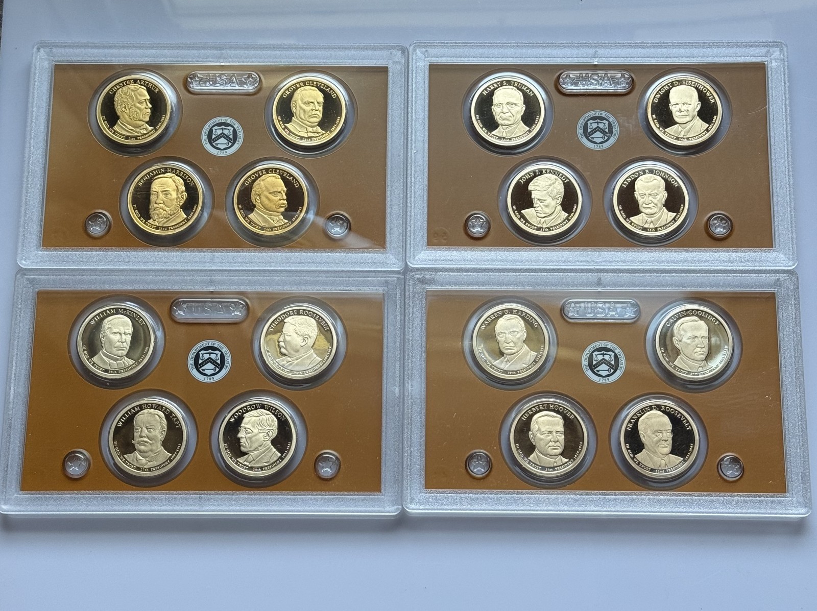 2012 2013 2014 2015  S Presidential Proof Sets ~ No Box ~ No COA 20 DCAM Proofs