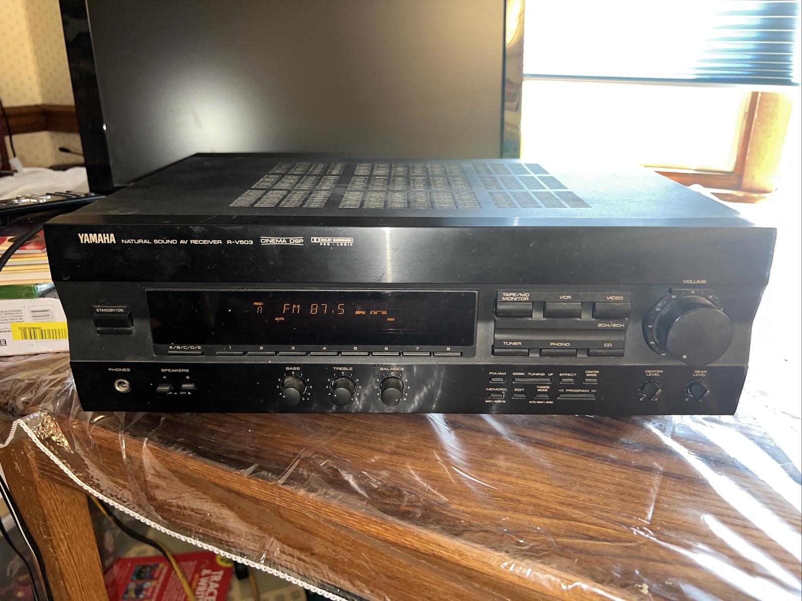 Yamaha R-V503 Natural Sound AV Surround Sound Receiver No Remote Tested Works