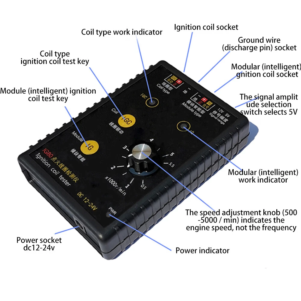Coil Ignition Testing Test Tools Car Engine Petrol Gasoline Diagnostic Detector