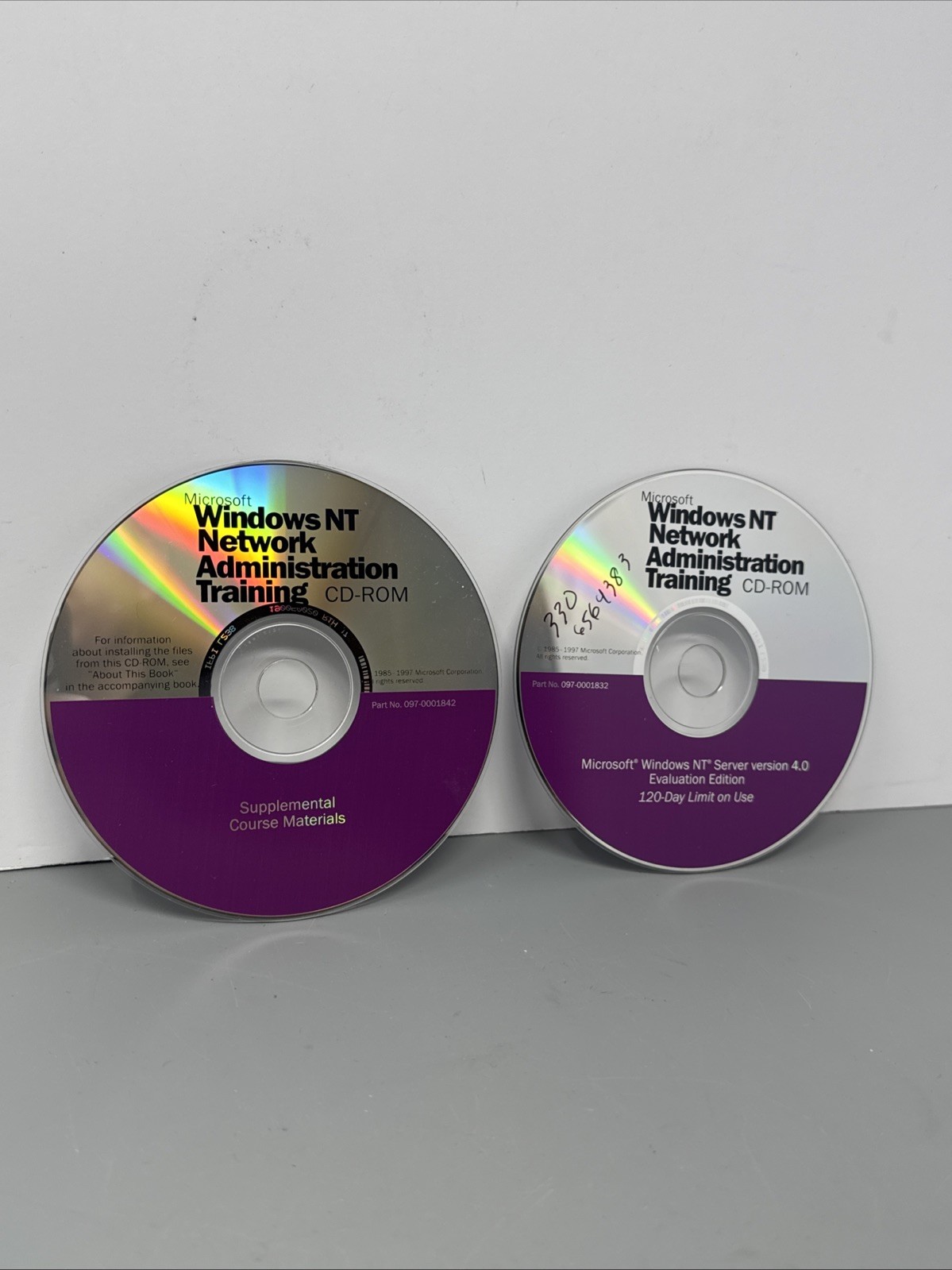 Microsoft Windows NT Network Administration Training CD-ROM Supplements + Eval
