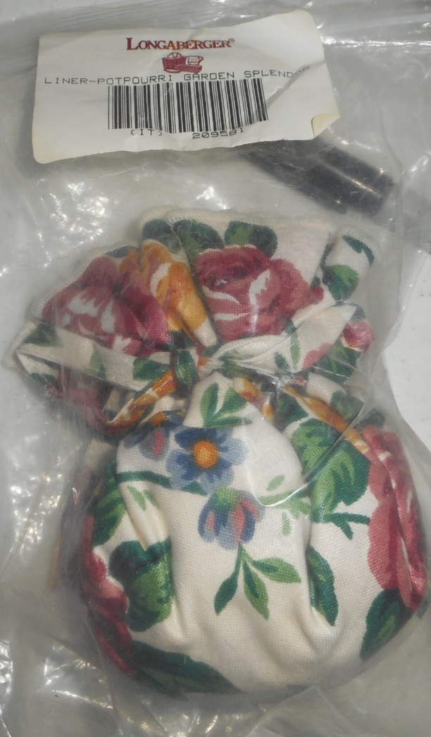 Longaberger Potpourri Sachet Garden Splendor Liner #209581