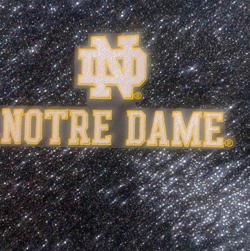 Cheerleading Notre Dame Official Iron On Sew On PATCH big