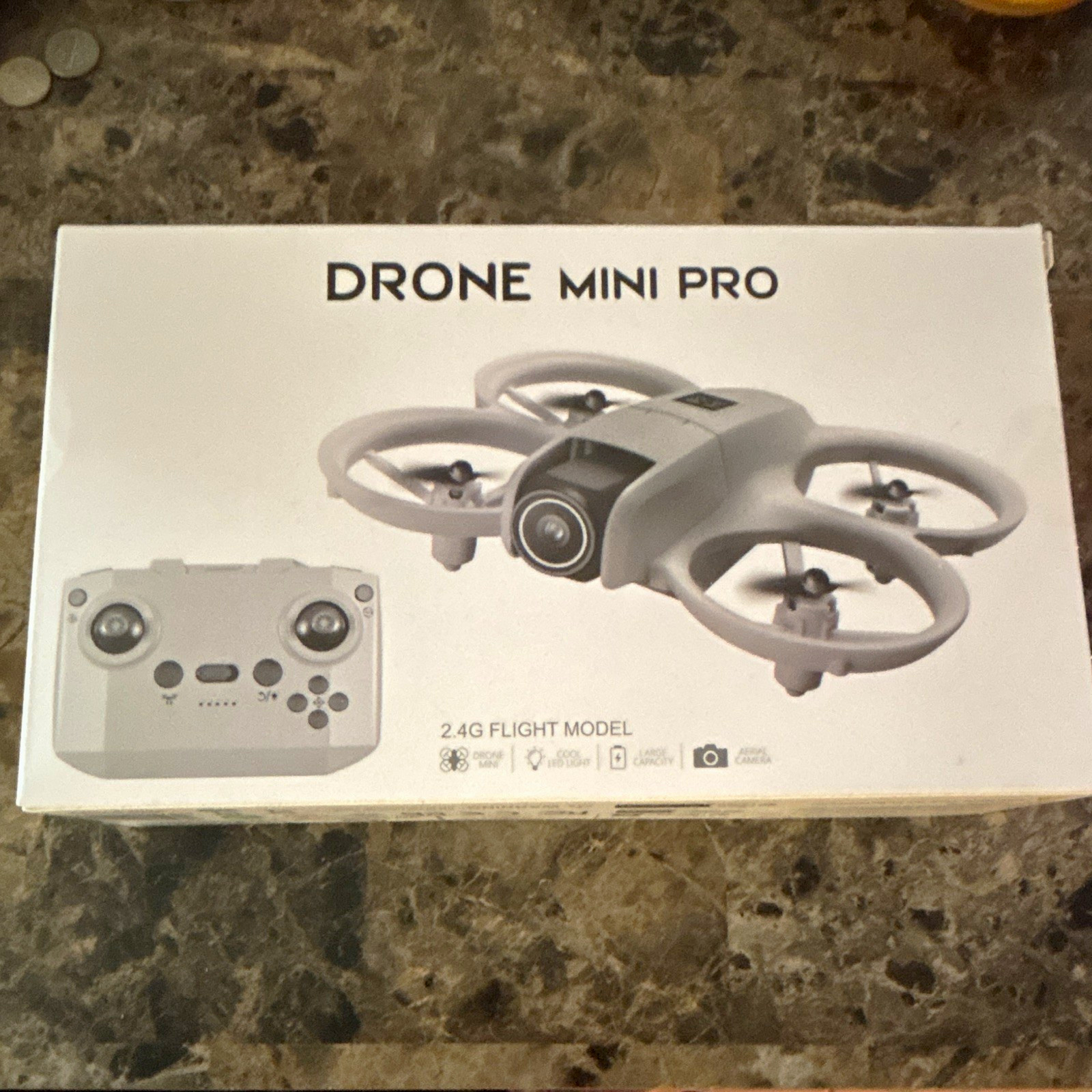 Drone Mini Pro 2.4G Ready to Fly Dual Camera Drone w/ Remote, 60min, 1500m