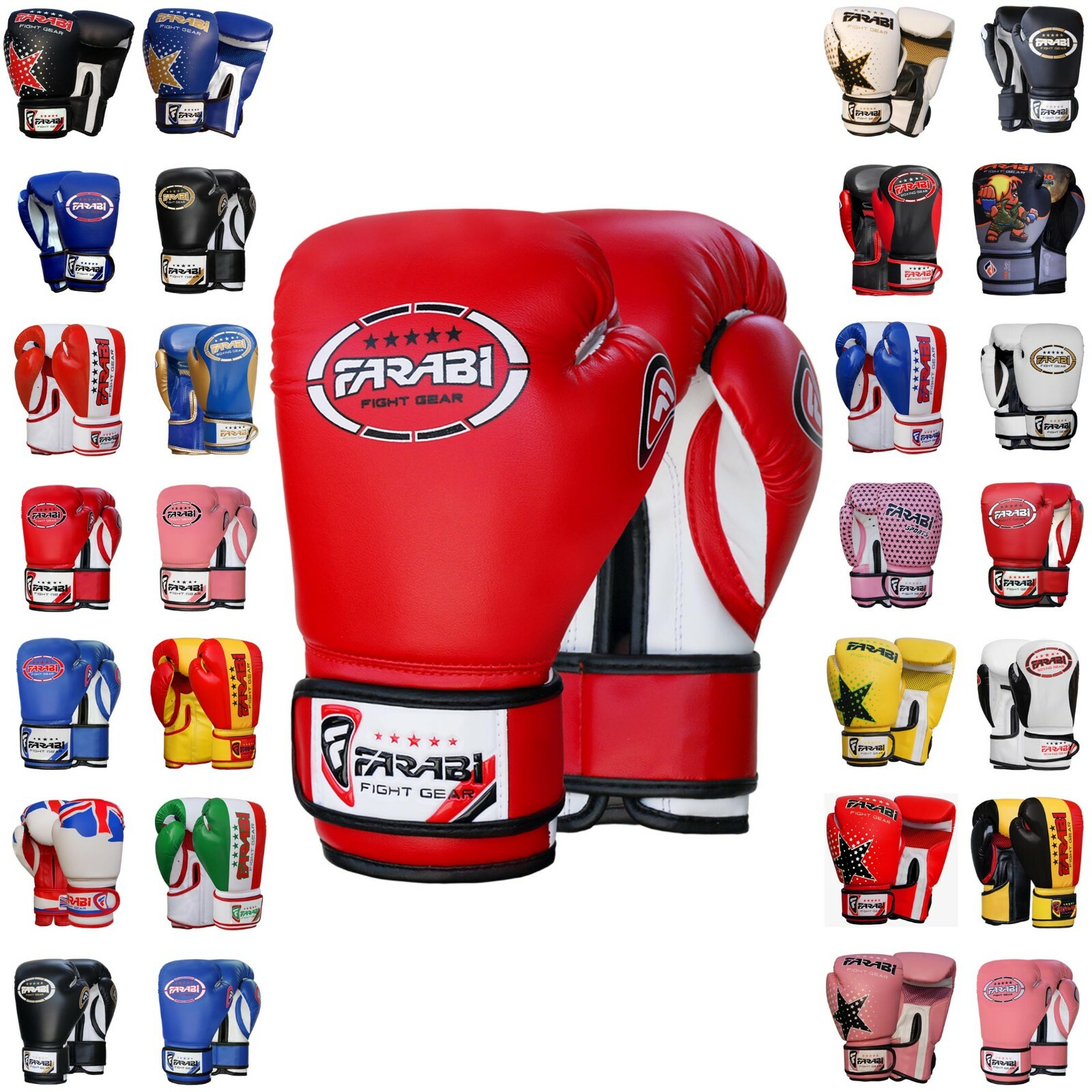FARABI Junior Boxing Gloves Kids Sparring Punching Bag Training Gloves 2OZ-8OZ