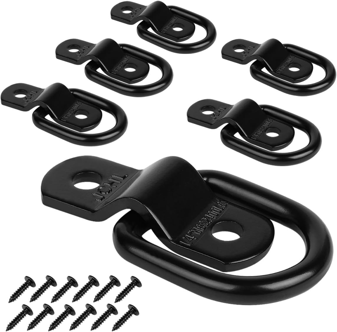 D Rings Tie Down Anchors Hooks for Trailer Truck Bed Bracket Enclosed Points Pic