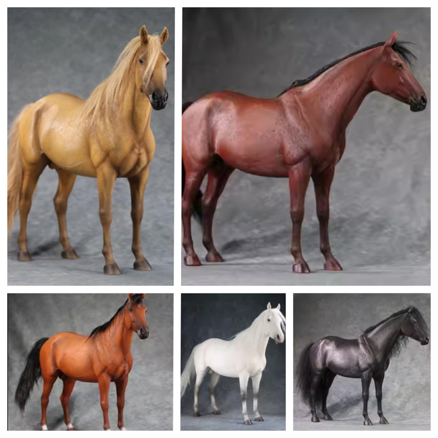 Stock Mr.Z 1/6th Animal Model No.56 Thoroughbreds 5 Colors Resin Animal Statue