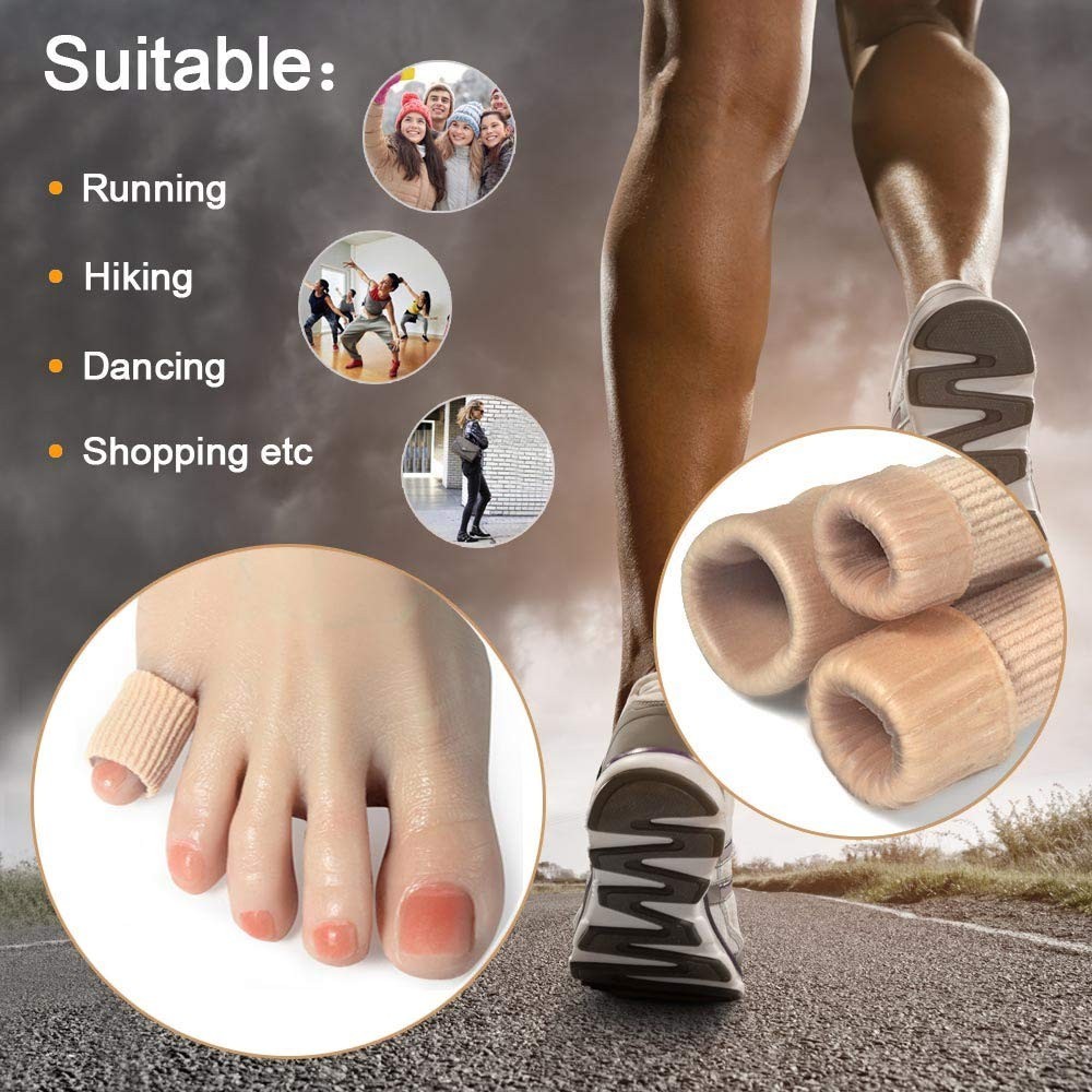 Stretchable Toe Tube Sleeves 5 Pack
