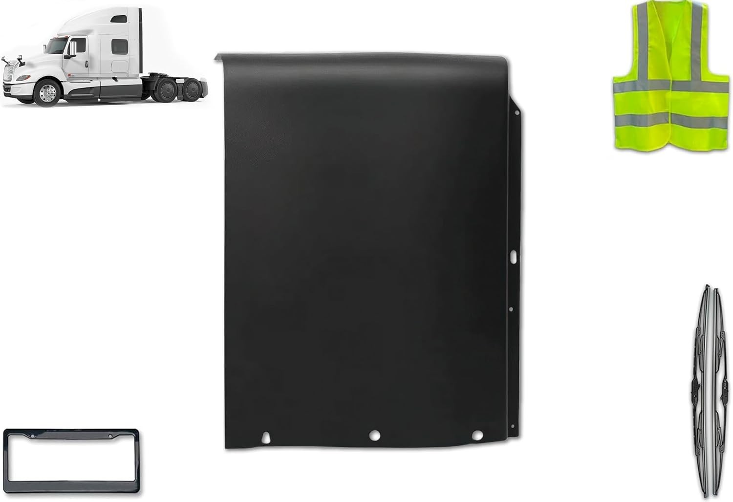 Top Wind Fairing Cab Extender Left Driver Compatible with International LT LT625