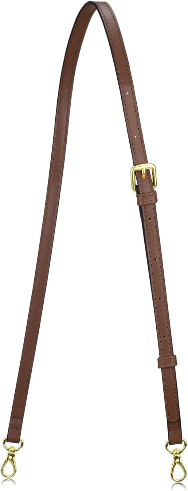 Leather Purse Strap Replacement Crossbody Handbag Adjustable Dark Brown for