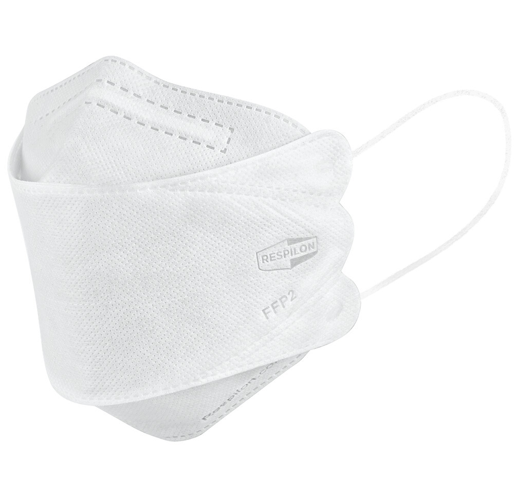 RespiRaptor White Certified Respirator Universal Adult Size Efficient Protection
