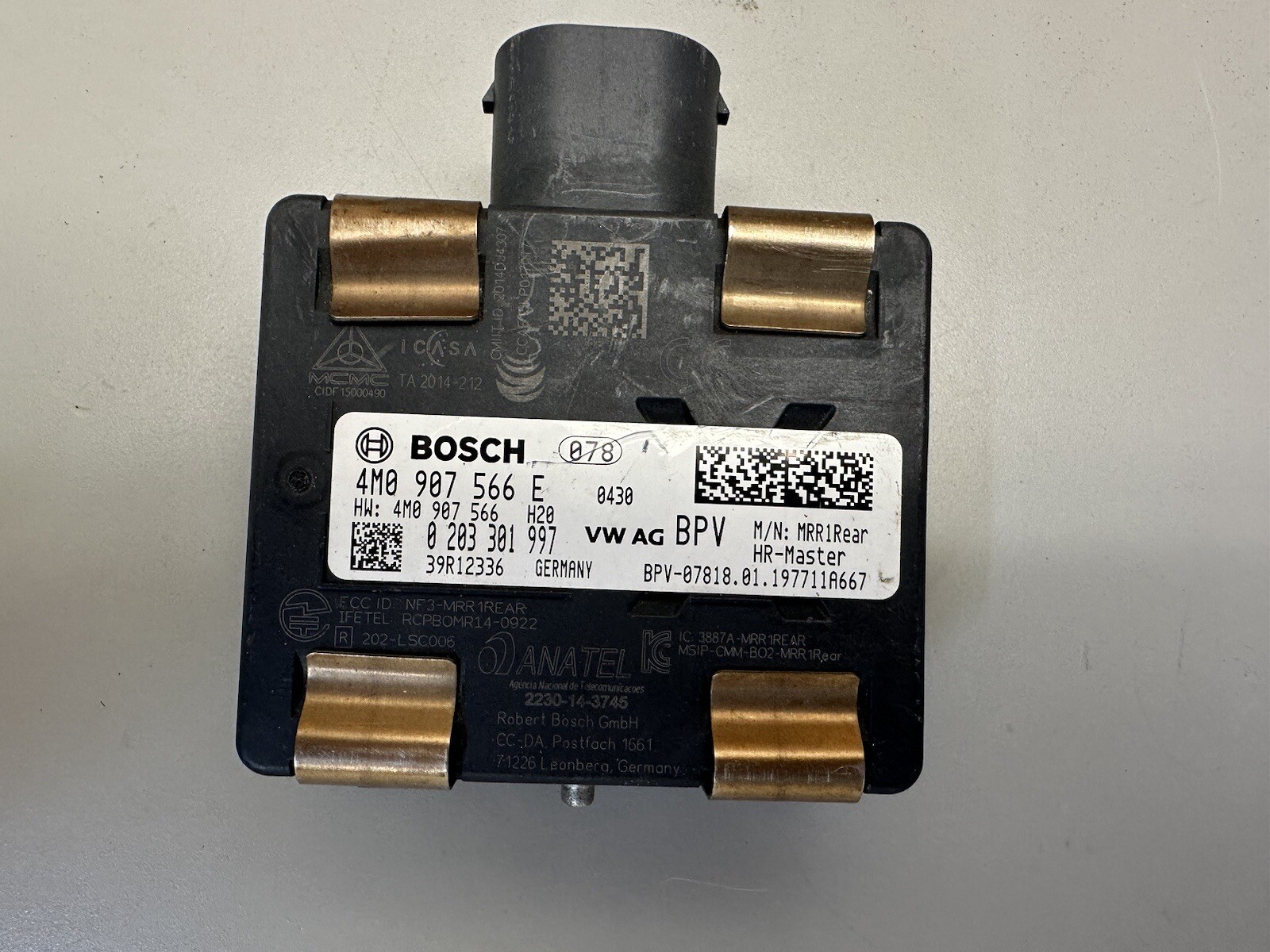 2017-2019 AUDI A4 A5 Q7 S5 RS5 REAR RIGHT BLIND SPOT SENSOR CONTROL MODULE OEM