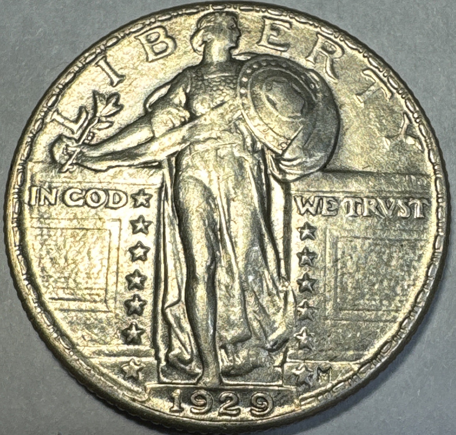 SILVER HIGH GRADE 1929P Standing Liberty Quarter XF-AU? SEE PICS! COBM-10134