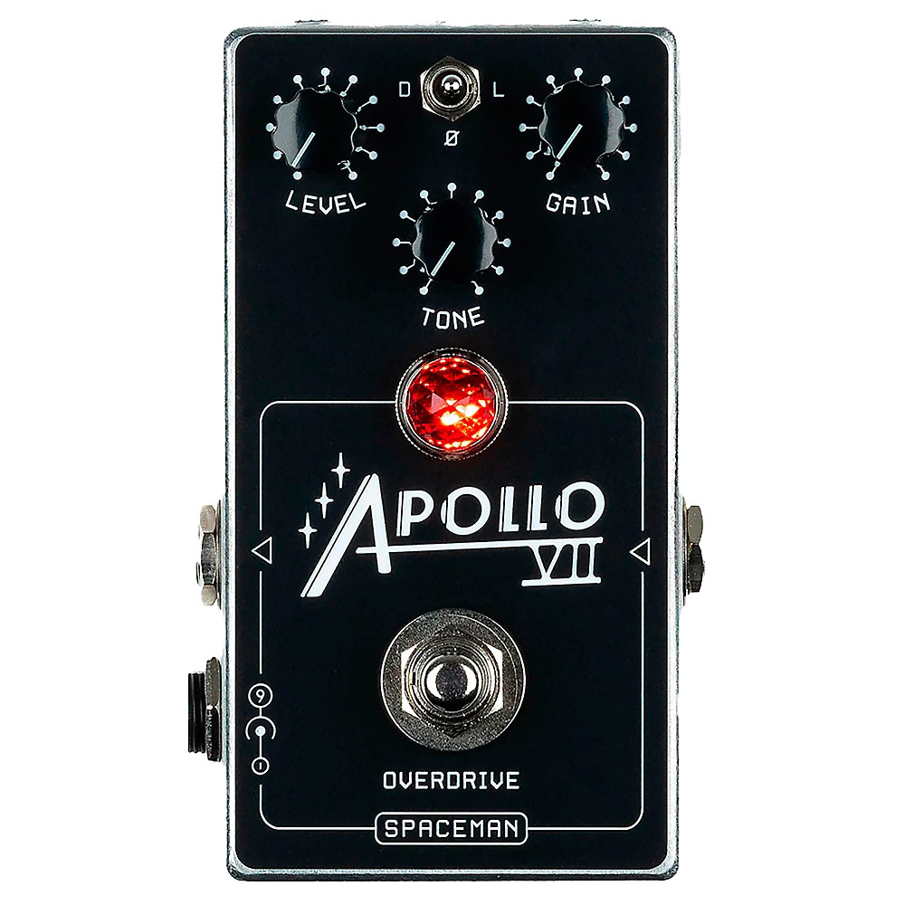 Spaceman Effects Apollo VII Overdrive Effects Pedal Silver Standard Refurbished