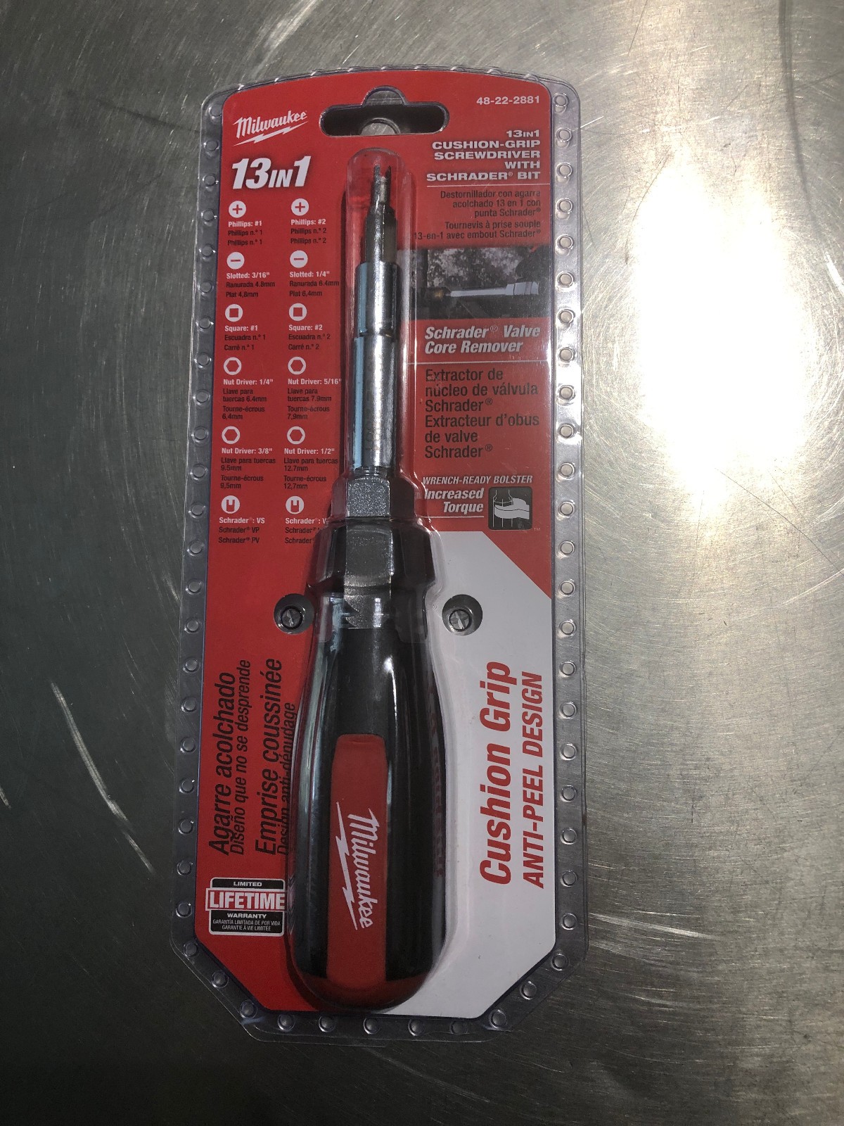 milwaukee 13 in 1 screwdriver with Schrader bit