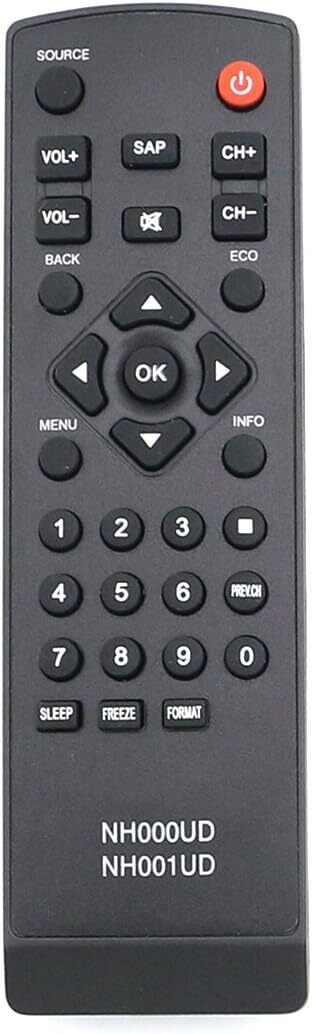 NH000UD NH001UD Replace Remote for Emerson Sylvania TV LC320SL1 LC320EMX