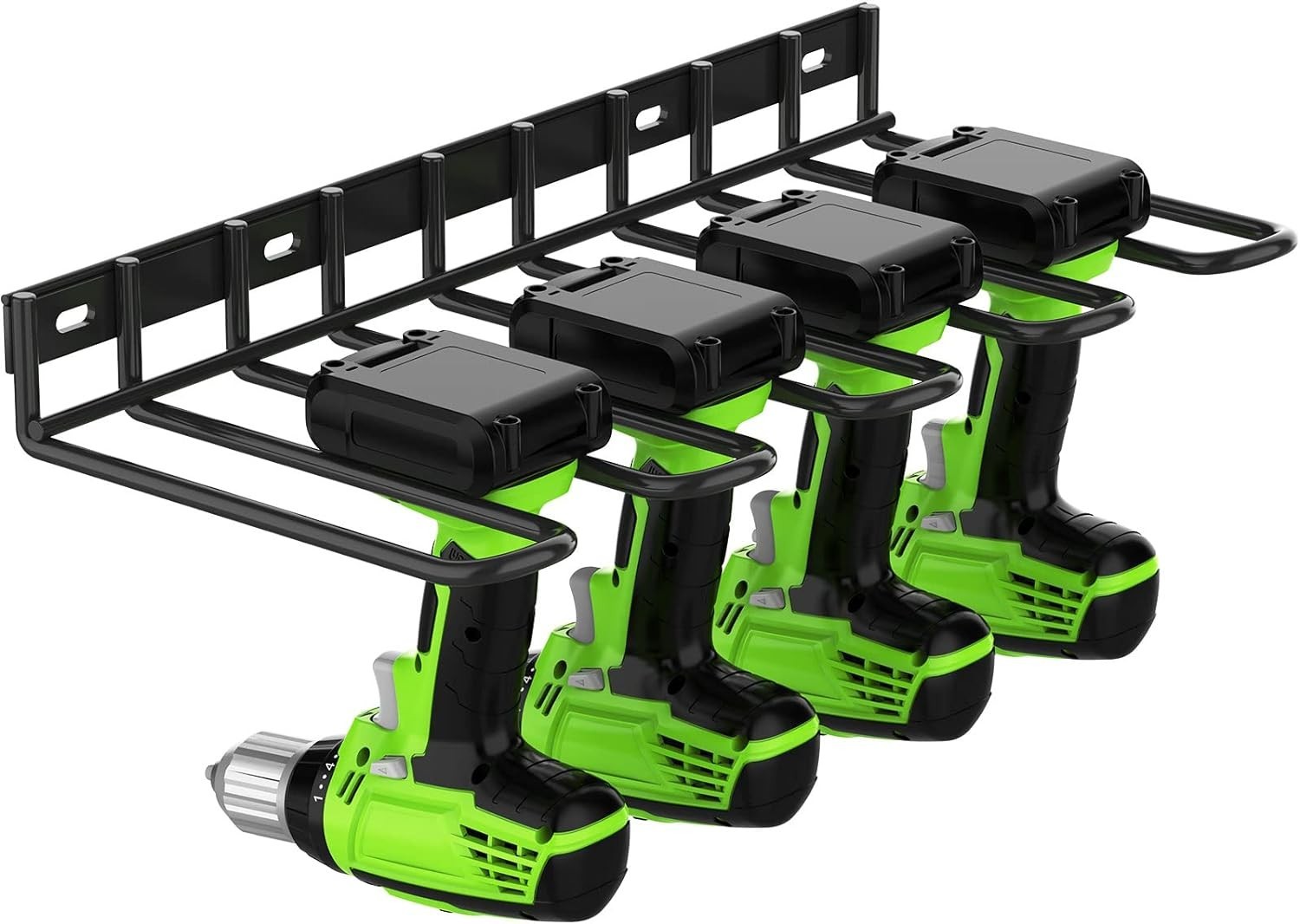 ENONCI Power Tool Organizer Wall Mount Drill Holder Storage Rack 50lb | Thickene