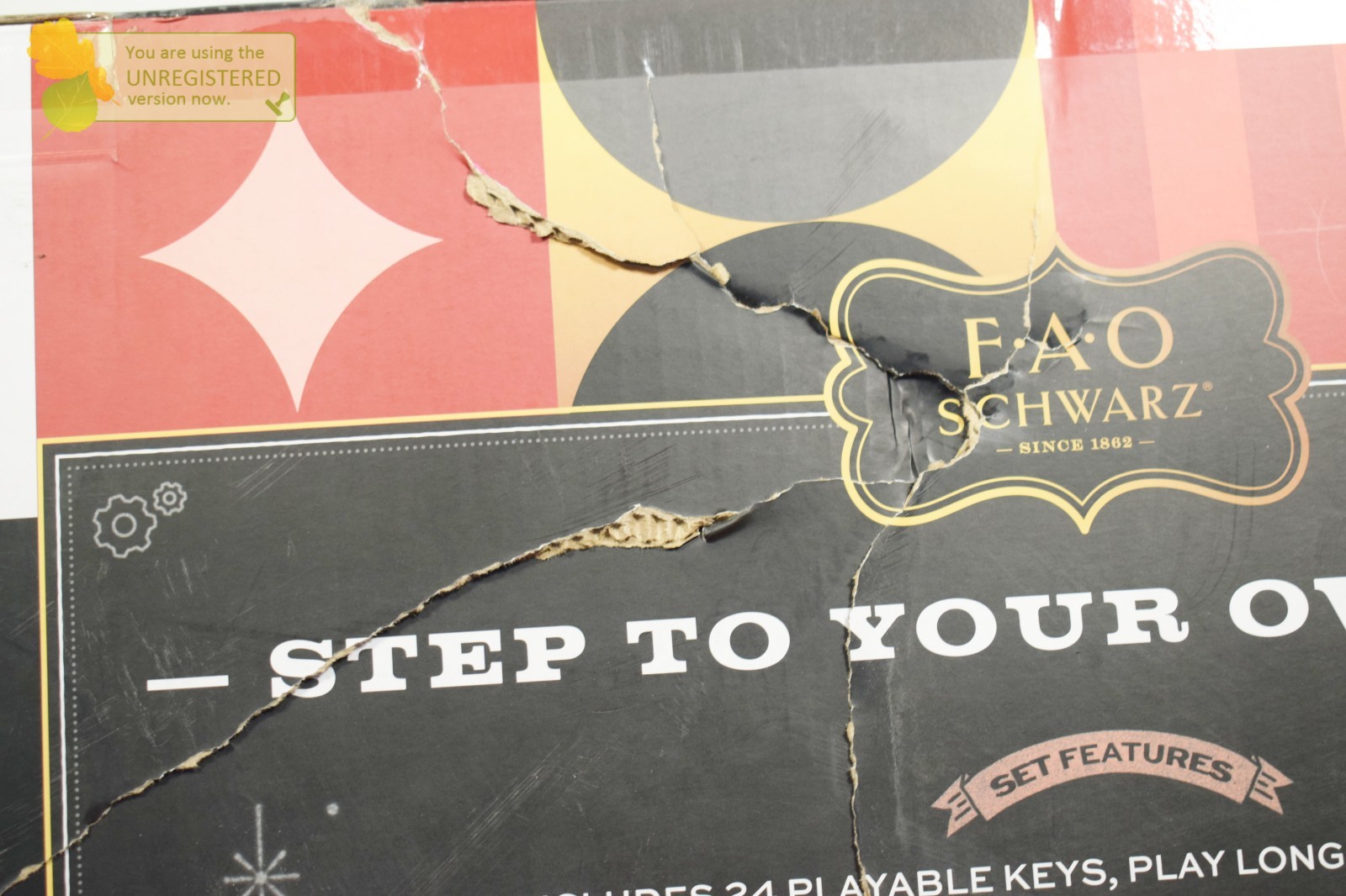 FAO Schwarz Giant 69" Dance-On Piano Mat (Damaged)