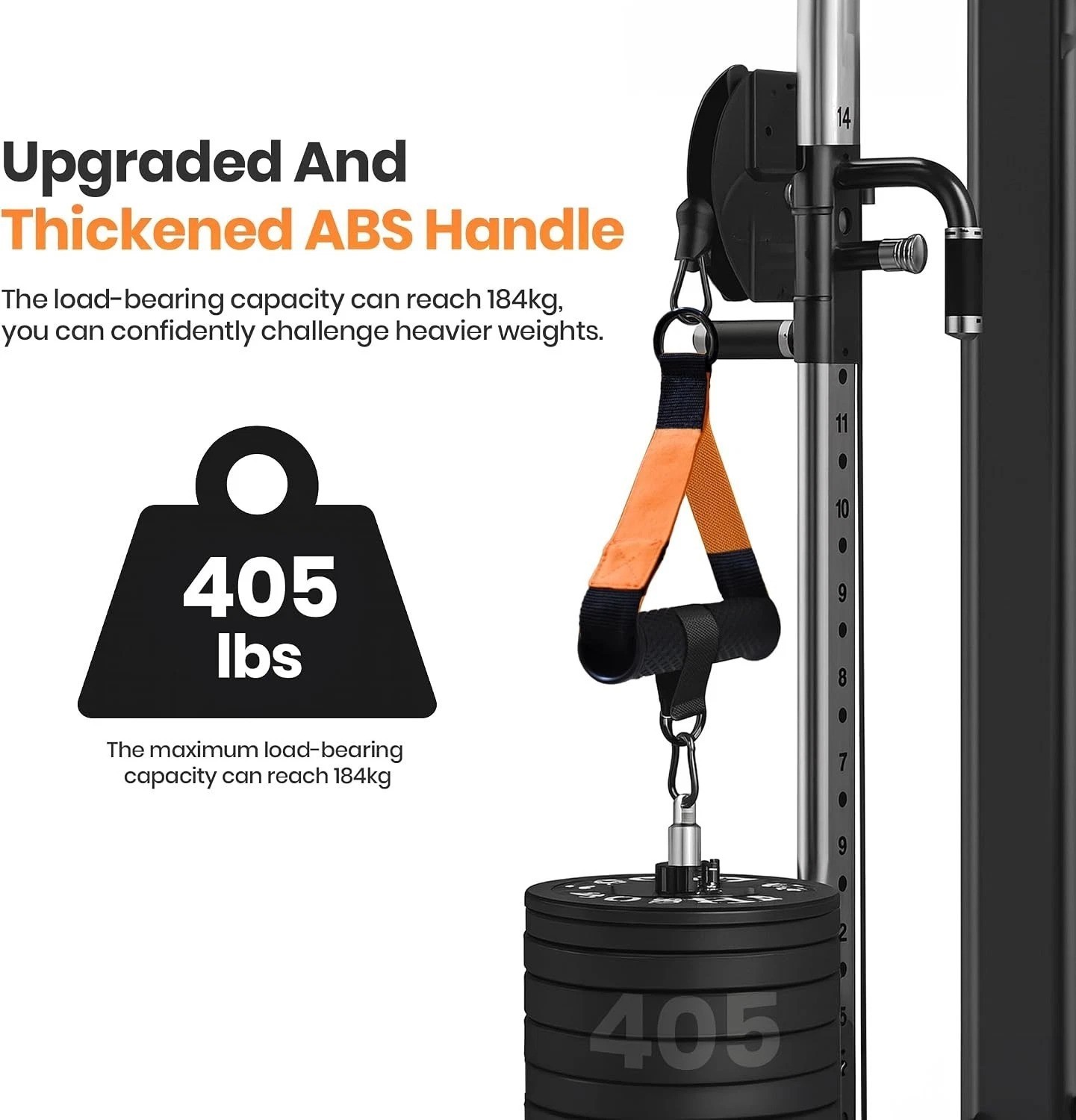 D Handle Cable Attachment 2-Pack – Heavy-Duty Gym Cable Handles for Cable Mac...