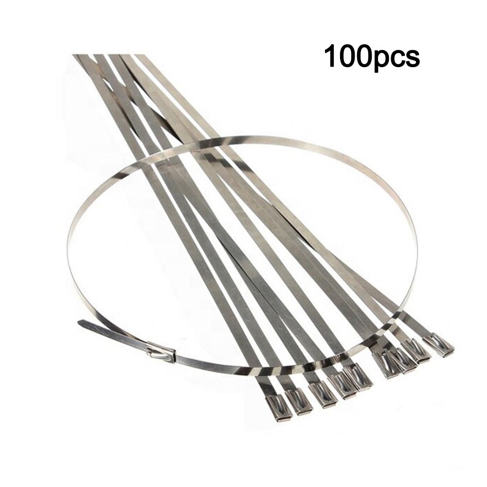 Photovoltaic System Wire Tie Stainless Steel 100 pcs Less Than 7mm Wide
