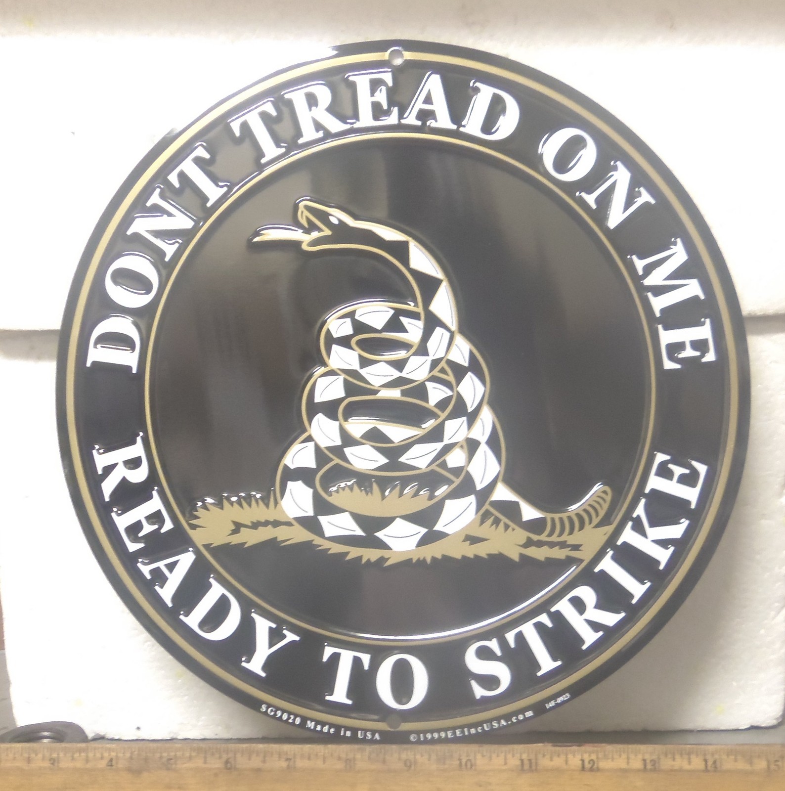 Large Don’t Tread on Me – Ready to Strike Aluminum Sign