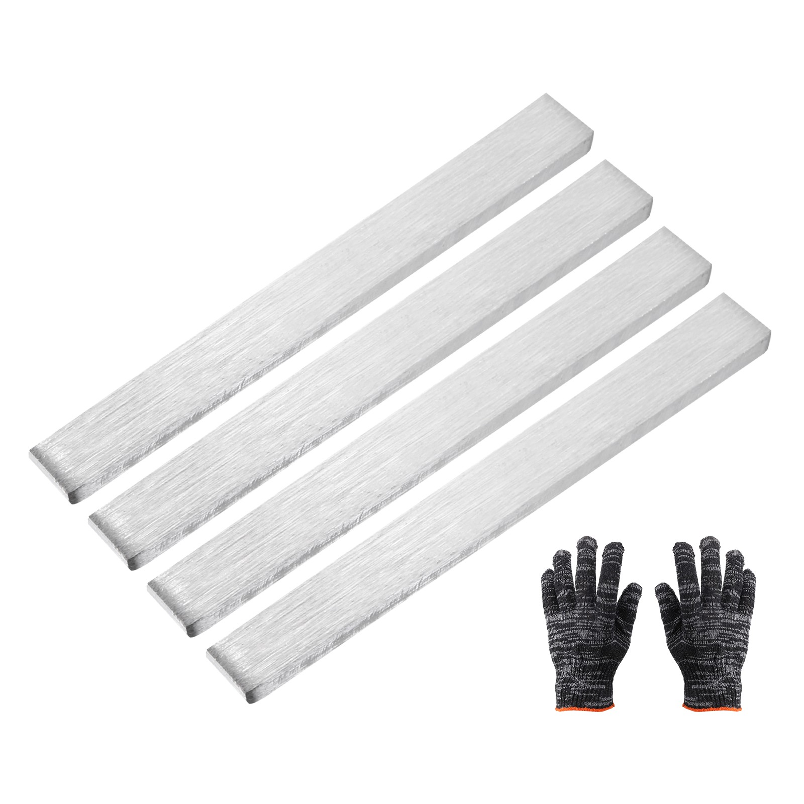 4 Set 316 Stainless Steel Flat Bar, 3/16"(4mm)T x 3/8"(10mm)W x 3-15/16"(100mm)L