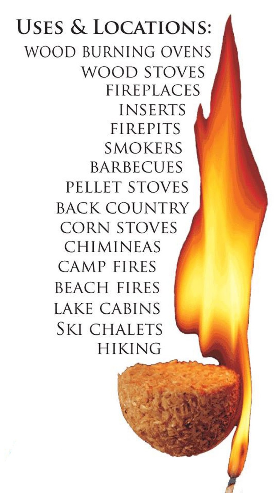 FIRE STARTER Tan Brown 100 Count LIGHTNING NUGGETS