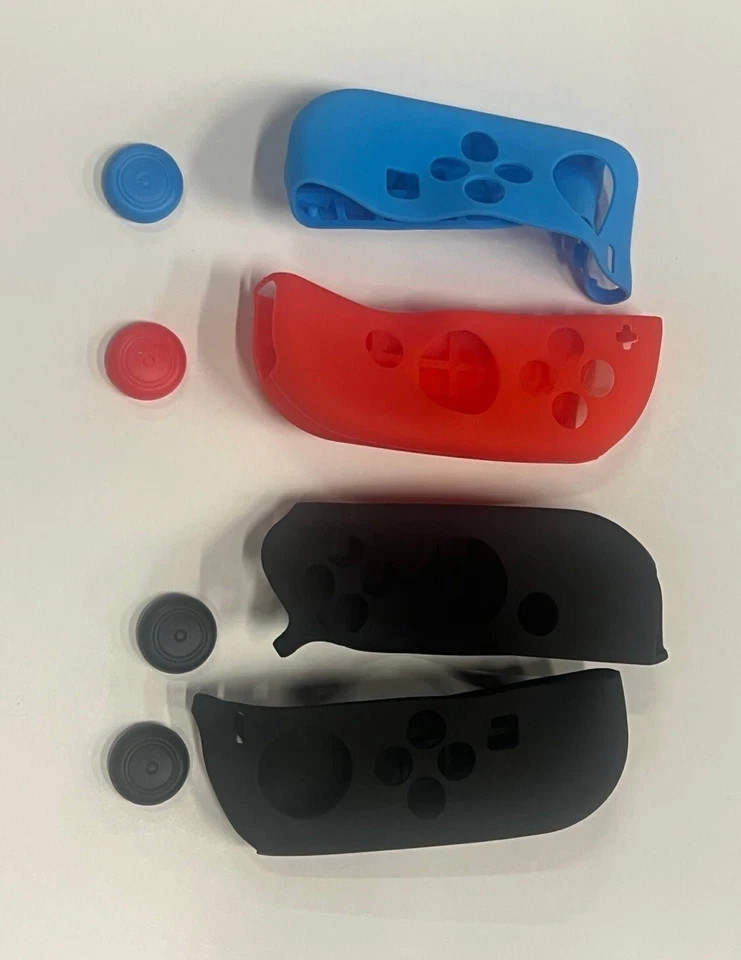 4 Pack Racing Steering Wheel For Nintendo Switch Joy-Con Controller Handle Grip