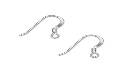 24 Sterling Silver Filled Earrings With Coil 18MM