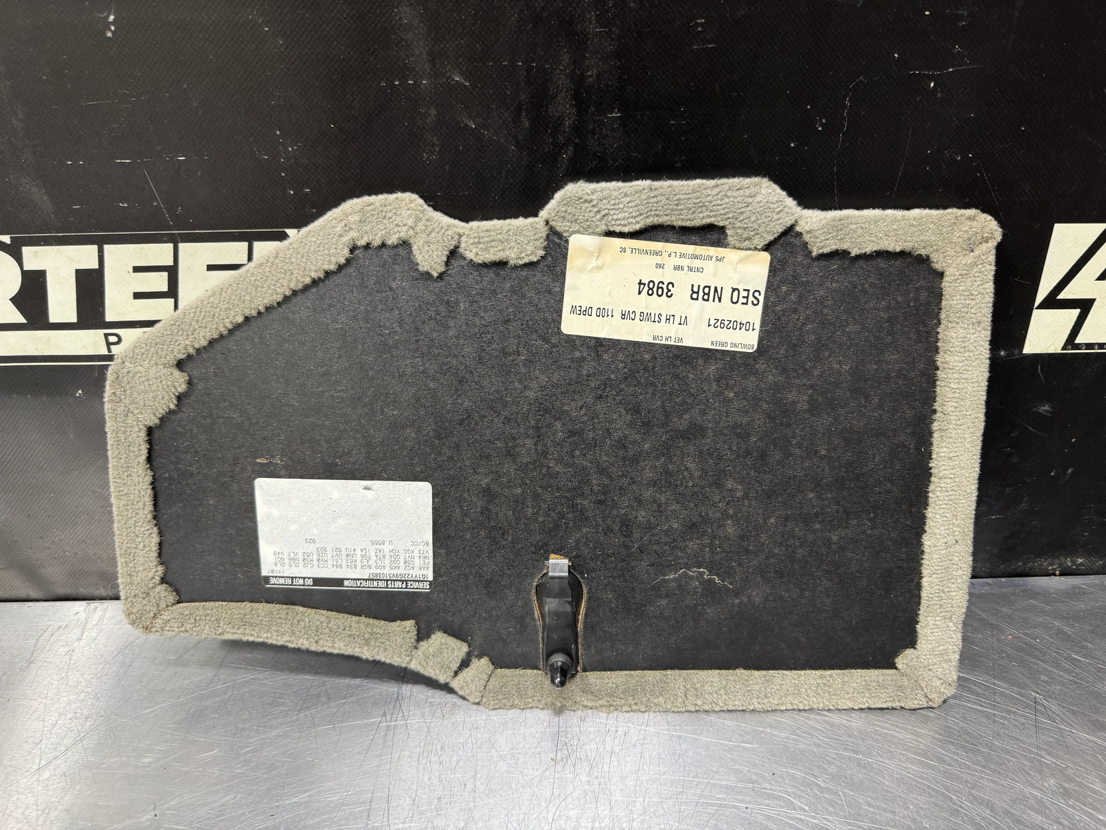 1997-2004 C5 CORVETTE REAR CARGO STORAGE COVER DRIVER SIDE #N723