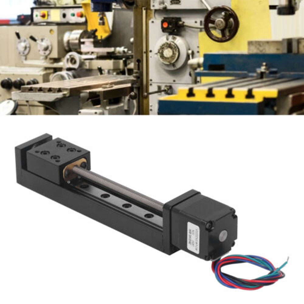 CNC Mini Motorized Slide Table Linear Guide Rail Stage Nema11 Motor Drive Kit