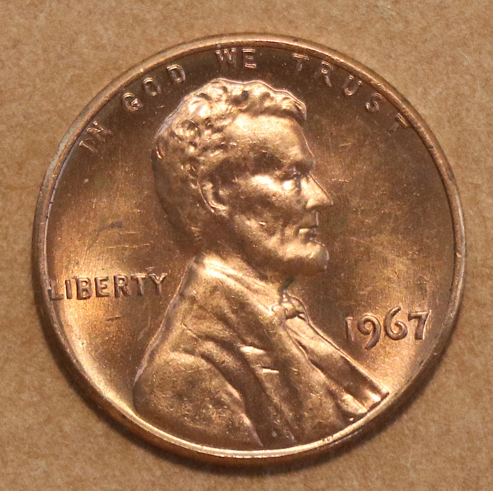 1967 Lincoln Memorial cent BU