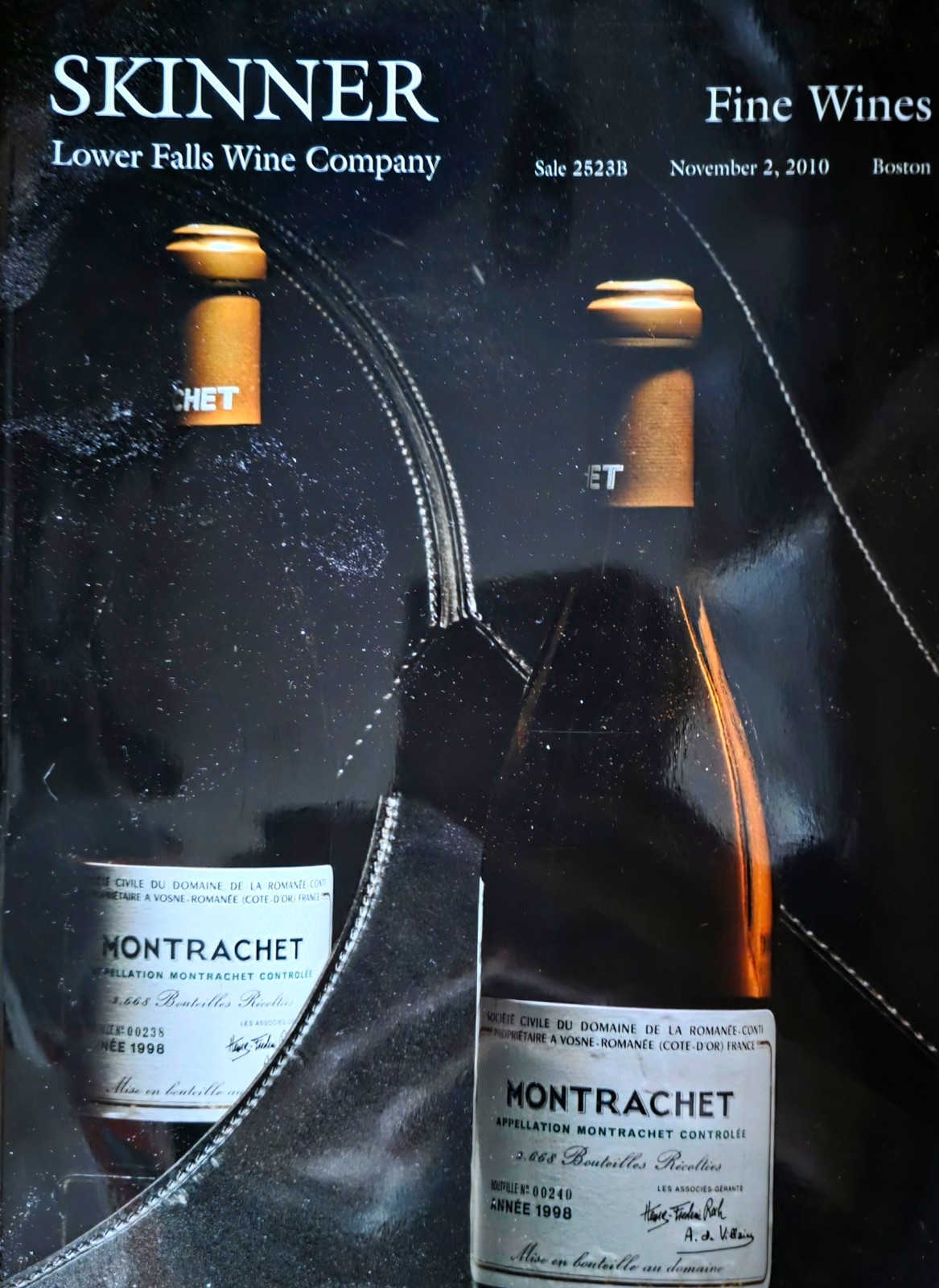 Skinner Fine Wine Auction Catalog  November 2010
