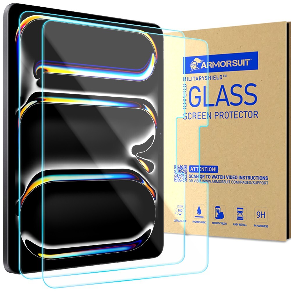 [2 Pack] ArmorSuit for Apple iPad Pro / Air 13in (2024) Glass Screen Protector
