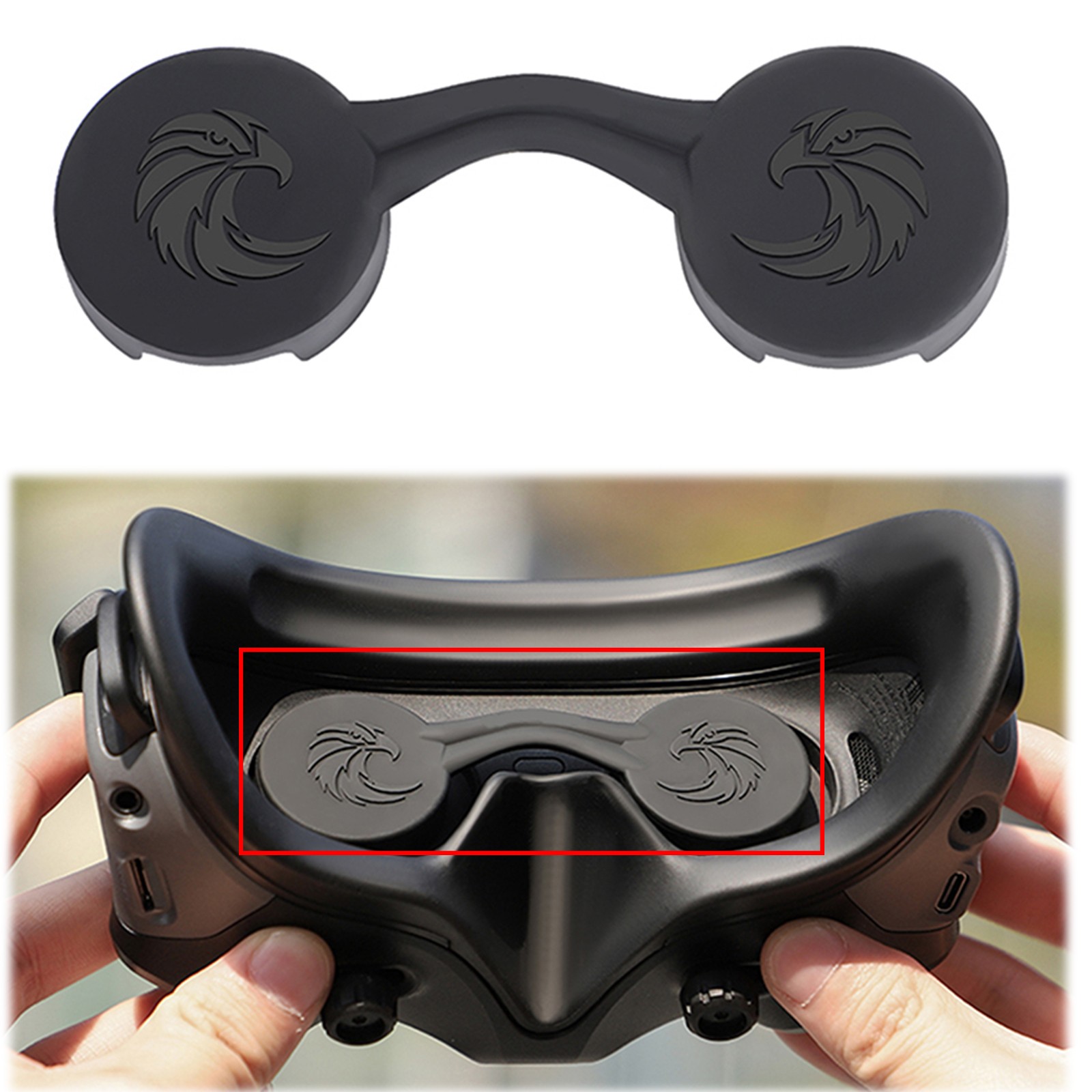 VR Glasses Silicone Protective Anti-scratch Cover for DJI Goggles 2/Goggles 3