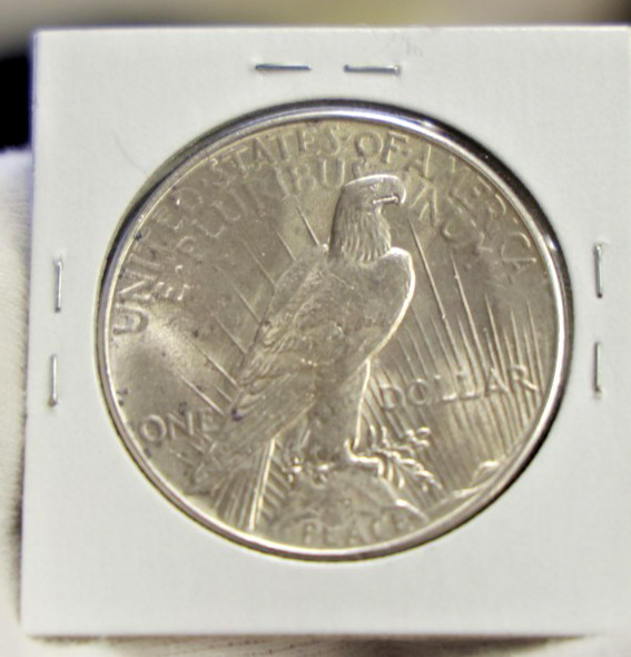 1935 US Peace Silver Dollar $1 Unc Details CU (Cleaned)